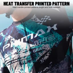 PHMAX Men Mountain Bike Jersey Short Sleeve Cycling Jerseys with 3 Pockets Cycling Racing Jersey Full-Zip Design Biking Clothing