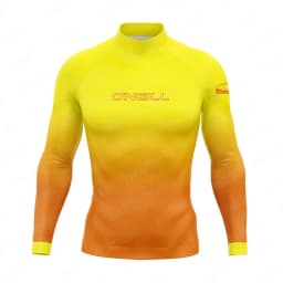 Men's Surf Suit Long Sleeve Rashguard Sun UV Protection Shirt Boys Basic Skin Surfing Diving Swimming Sports Rash Guards Clothes