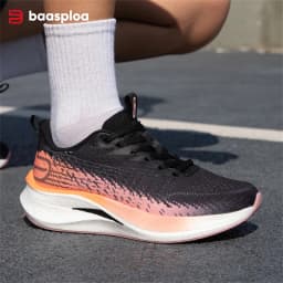Baasploa Women Professional Carbon Plate Running Shoes Lightweight Breathable Sport Shoes Female Comfort Marathon Sneakers