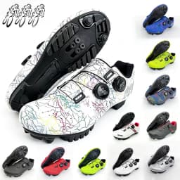 Professional Mountain Bike Lock Shoes Men MTB Racing Competition Self-Locking Speed Bicycle Shoes Women Spd Cleats Bicycle Shoes