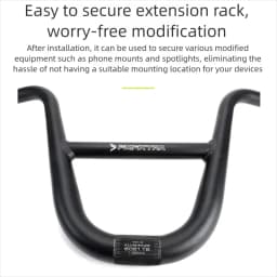 FMFXTRA BMX Handlebar 31.8*680mm Aluminum Alloy 260mm Rise MTB Mountain Bike Handlebar with Welded Expansion Frame