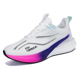 Men Women Carbon Running Shoes Lightweight Mesh Breathable Non-Slip Marathon Running Shoes Fashion Road Jogging Sports Shoes