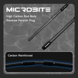 MIFINE MICROBITE Ajing Light Spinning Rod XUL-UL 40+46T 1.68M/1.8M/1.98M/2.1M/2.2M for Saltwater Freshwater Light Rock Fishing