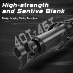 MIFINE MICROBITE Ajing Light Spinning Rod XUL-UL 40+46T 1.68M/1.8M/1.98M/2.1M/2.2M for Saltwater Freshwater Light Rock Fishing