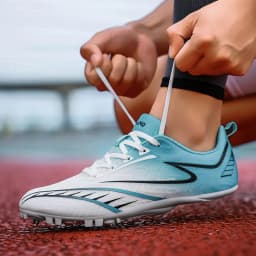 Men Track Spike Soft Professional Athletic Long Jump Running Field Sprint Shoes Light Weight Non Slip Nails Race Racing Match