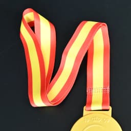 2026 Spanish Cup Style Football Champions Medal with Ribbon Fan Collectible