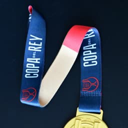 2026 Spanish Cup Style Football Champions Medal with Ribbon Fan Collectible