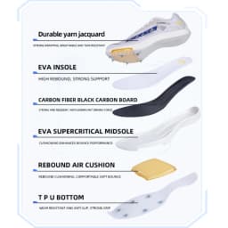 Unisex Marathon Professional Training Spikes With Full-Length Carbon Plate And Air Cushion Sports Shoes Featuring SuperbTraction