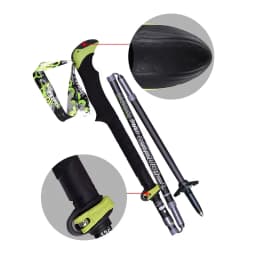 Folding Trekking Poles Carbon Fiber 5 Section Ultralight Hiking Sticks for Trail Walking Climbing Stick Mountaineering With Bag