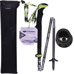 Folding Trekking Poles Carbon Fiber 5 Section Ultralight Hiking Sticks for Trail Walking Climbing Stick Mountaineering With Bag