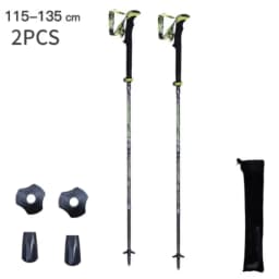Folding Trekking Poles Carbon Fiber 5 Section Ultralight Hiking Sticks for Trail Walking Climbing Stick Mountaineering With Bag