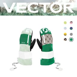 Vector Women Men Outdoor Double Board Snowboard Kevlar Waterproof Wear-resistant Semi Detachable Gloves 3M Cotton