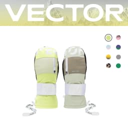 Vector Women Men Outdoor Double Board Snowboard Kevlar Waterproof Wear-resistant Semi Detachable Gloves 3M Cotton