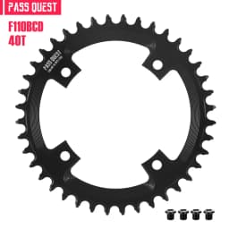 PASS QUEST F110BCD Round Road Bike Narrow and Wide Sprocket 36T-52T Suitable for FSA Gossamer Sprocket Bicycle Parts