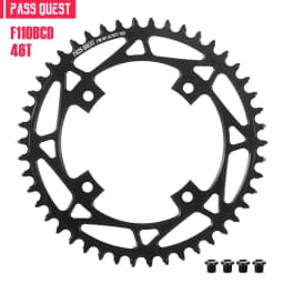 PASS QUEST F110BCD Round Road Bike Narrow and Wide Sprocket 36T-52T Suitable for FSA Gossamer Sprocket Bicycle Parts