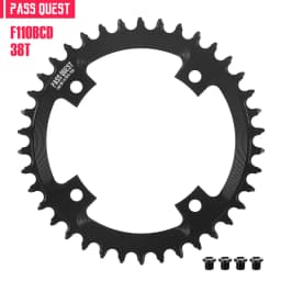 PASS QUEST F110BCD Round Road Bike Narrow and Wide Sprocket 36T-52T Suitable for FSA Gossamer Sprocket Bicycle Parts