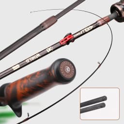 ROLLFISH Solid Wood Handle UL Trout Fishing Rod Carbon Fiber Spinning Casting Super Soft Fishing Rod 1.38-1.8m Fast Action
