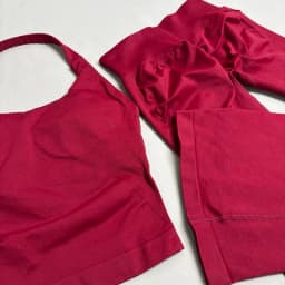2Piece Gym Fitness Set Women Seamless Halter Tank Top and Hip Lifting Flared Yoga Pants Running Workout Sports Sets