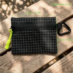 Mini Waterproof Pouch Ultralight 11.9g Travel Wallet Organizer Bag with Carabiner For Essentials StoragePouch