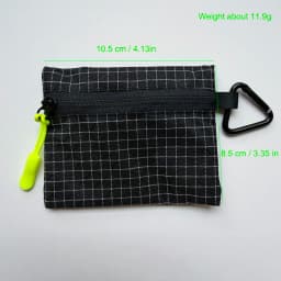 Mini Waterproof Pouch Ultralight 11.9g Travel Wallet Organizer Bag with Carabiner For Essentials StoragePouch