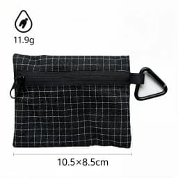 Mini Waterproof Pouch Ultralight 11.9g Travel Wallet Organizer Bag with Carabiner For Essentials StoragePouch