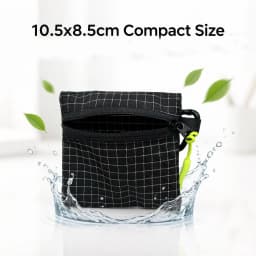 Mini Waterproof Pouch Ultralight 11.9g Travel Wallet Organizer Bag with Carabiner For Essentials StoragePouch