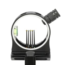 Archery Sight 5-Pin 0.019" Optical Fiber CNC Machined Alloy Sight for Adult Compound Bow Field Targeting Aiming Recreational Shooting Replacement Gear