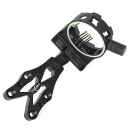 Archery Sight 5-Pin 0.019" Optical Fiber CNC Machined Alloy Sight for Adult Compound Bow Field Targeting Aiming Recreational Shooting Replacement Gear