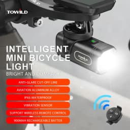 TOWILD CL500 Bicycle Lights Intelligent Mini Bike Light 500 Lumens Cycling Front Lamp Ipx6 Compact Headlights Bicycle Flashlight