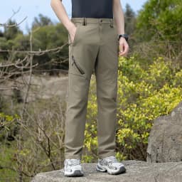 Men's Outdoor Elastic Quick-Dry Hiking Pants, Water-Resistant, Durable, Comfortable, Versatile, Suitable for Daily Work, Mountaineering, Camping, and Fishing Activities