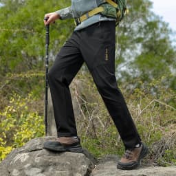 Men's Outdoor Elastic Quick-Dry Hiking Pants, Water-Resistant, Durable, Comfortable, Versatile, Suitable for Daily Work, Mountaineering, Camping, and Fishing Activities