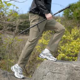 Men's Outdoor Elastic Quick-Dry Hiking Pants, Water-Resistant, Durable, Comfortable, Versatile, Suitable for Daily Work, Mountaineering, Camping, and Fishing Activities