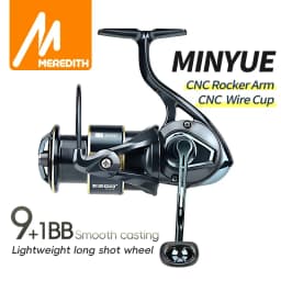 MEREDITH Metal Fishing Reel 9+1BB Bearings 7kg Max Drag Waterproof and Corrosion Resistant for Both Fresh and Seawater