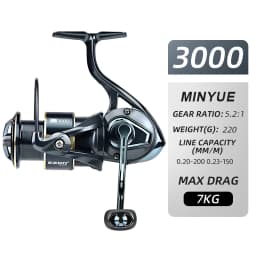 MEREDITH Metal Fishing Reel 9+1BB Bearings 7kg Max Drag Waterproof and Corrosion Resistant for Both Fresh and Seawater