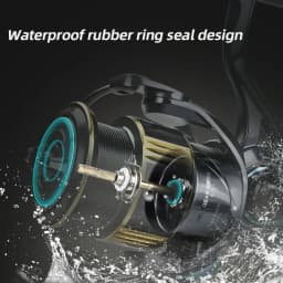 MEREDITH Metal Fishing Reel 9+1BB Bearings 7kg Max Drag Waterproof and Corrosion Resistant for Both Fresh and Seawater
