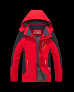 Men's Spring and Autumn Outdoor Water-Repellent Jacket, Windproof and Wear-Resistant, with Detachable Hood, Suitable for Outdoor Camping, Fishing, Mountaineering, and Hiking Activities