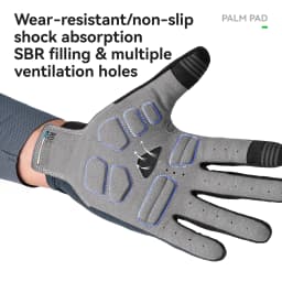 ROCKBROS ROAD TO SKY Cycling Gloves Full Finger Summer Breathable Bicycle Gloves Touch Screen Padded Sun protection Bike Gloves