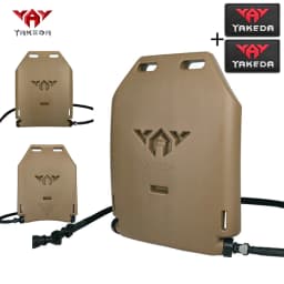 YAKEDA Hunting Vest Insert Plate Water Bag Comes with Drinking Hose+Bite Valve Connector Hard Shell Comes with Badge