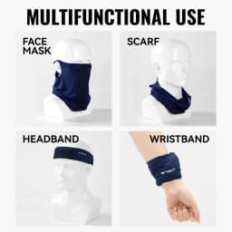WRELS Neck Gaiter UV Protection Face Mask UPF 50+ Cooling Ear Hook Scarf Bandana Summer Cycling Fishing Outdoor Tactical Mask