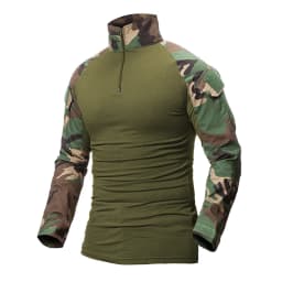 Men's Outdoor Tactical Shirts Hiking Military T-Shirts Army CP Camo Hunting Clothes Climbing Shirt Camping Tops Wear-resisting