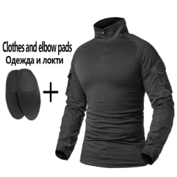 Men's Outdoor Tactical Shirts Hiking Military T-Shirts Army CP Camo Hunting Clothes Climbing Shirt Camping Tops Wear-resisting