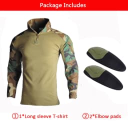 Men's Outdoor Tactical Shirts Hiking Military T-Shirts Army CP Camo Hunting Clothes Climbing Shirt Camping Tops Wear-resisting