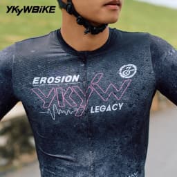 YKYWBIKE Men 2026 Summer Short Sleeve Cycling Jersey Pro Lightweight Breathable Quick Dry High Elastic Road Bike MTB Tops