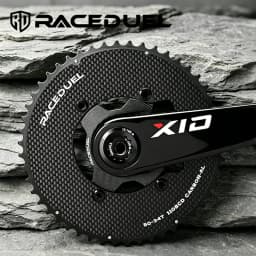RACEDUEL 110BCD Carbon Crankset 11/12 Speed Double Chainring for Shimano R7000 R8000 R9100 R9200 50-34T/52-36T/53-39T/54-40T