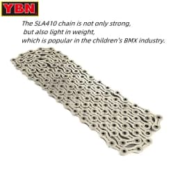 YBN BMX Single-speed Bicycle Chain SLA410 Full Hollow 102L Suitable for Single-speed Bicycles Like Fixed Gear Bikes Track Bikes