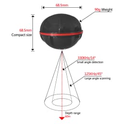 Smart Phone Fish Finder with Bluetooth, Sonar, Intelligent Fish Visual Fishing, Android and iOS, 2024New Brand