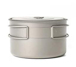 TOAKS Titanium Ultralight 700ml Pot,POT-700-D115-L Camping Cookware Outdoor Equipment Pot Used As a Cup Bowl and Pan 0.03mm 90g