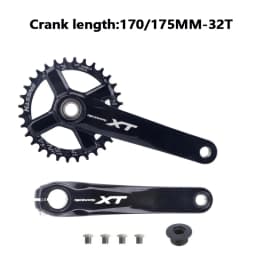 Mountain Bike Crankset 1x8/9/10/11/12Speed 170/175mm 32/34/36/38/40/42T Hollow Four Nails Chainring With Bottom Bracket BB68BB52
