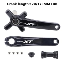 Mountain Bike Crankset 1x8/9/10/11/12Speed 170/175mm 32/34/36/38/40/42T Hollow Four Nails Chainring With Bottom Bracket BB68BB52