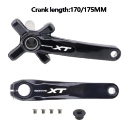 Mountain Bike Crankset 1x8/9/10/11/12Speed 170/175mm 32/34/36/38/40/42T Hollow Four Nails Chainring With Bottom Bracket BB68BB52